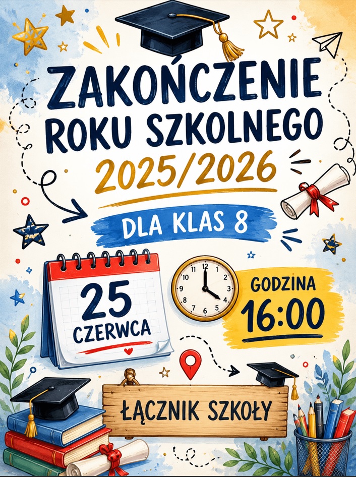 Zakończenie roku szkolnego 2025/2026 - klasy ósme